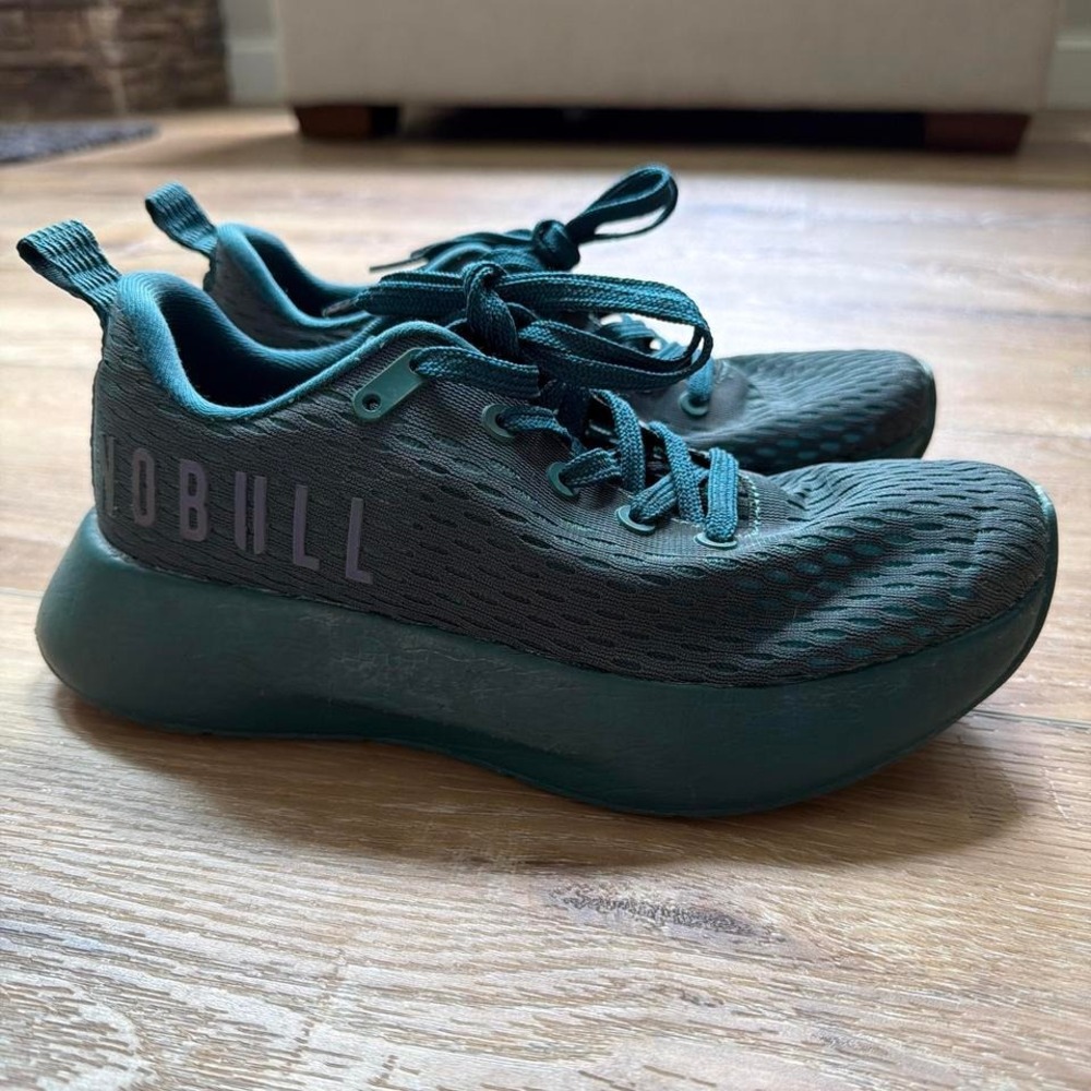 NOBULL Journey Knit‎ Running Shoes Dark Teal Forest Green Women's 7 (EU 38) Gym